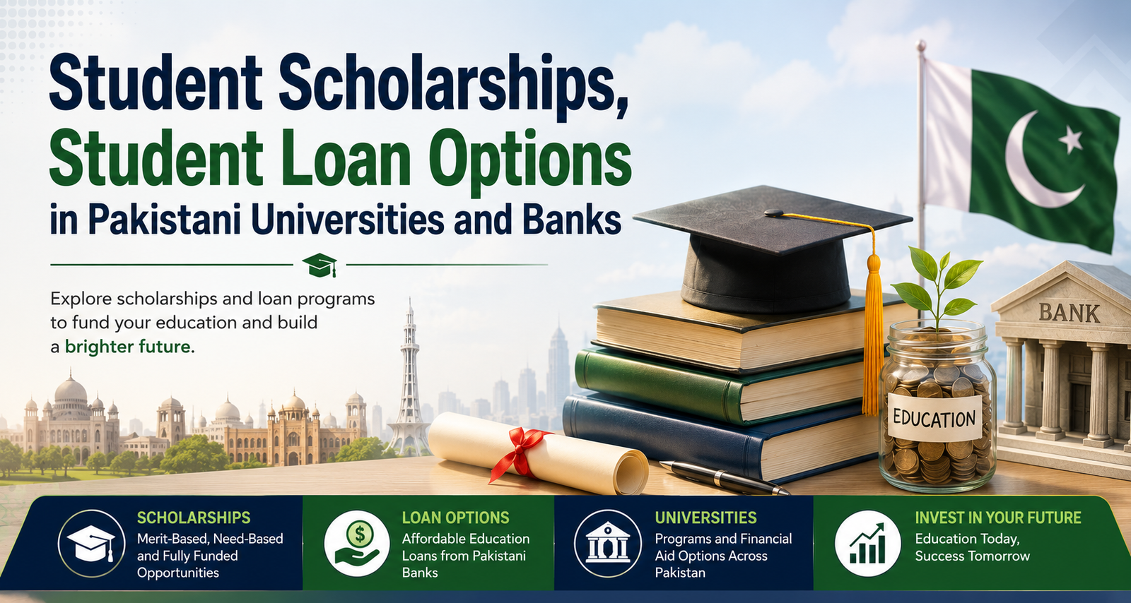 Student Scholar ships, Student Loan Options in Pakistani Universities and Banks